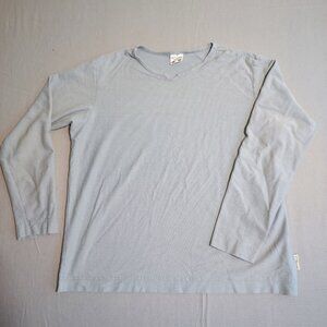 Columbia long sleeve crew neck shirt women's size XL dusty green grey stripes